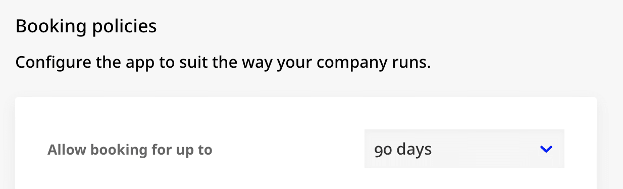 booking policies