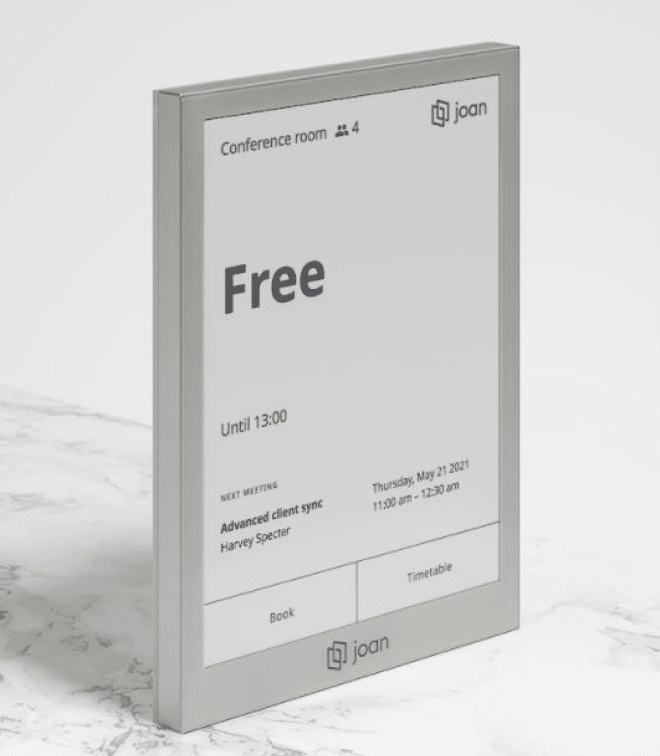 E ink display developed by Joan.