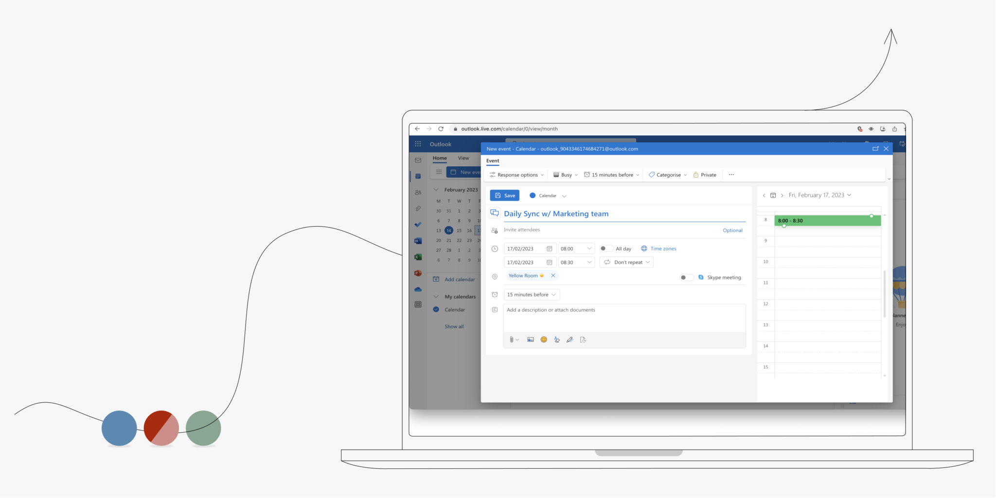 schedule meeting email outlook