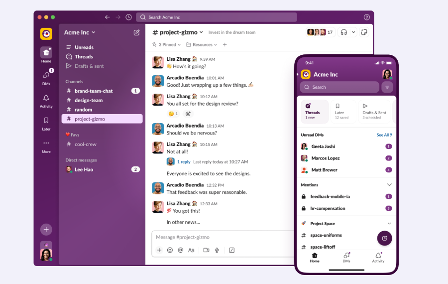 Joan Integrations Slack 600x380 Slack Desktop Mobile